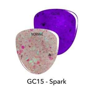 GC15 Spark (Glow) - Revel Nail - 0.5 oz Dipping Powder